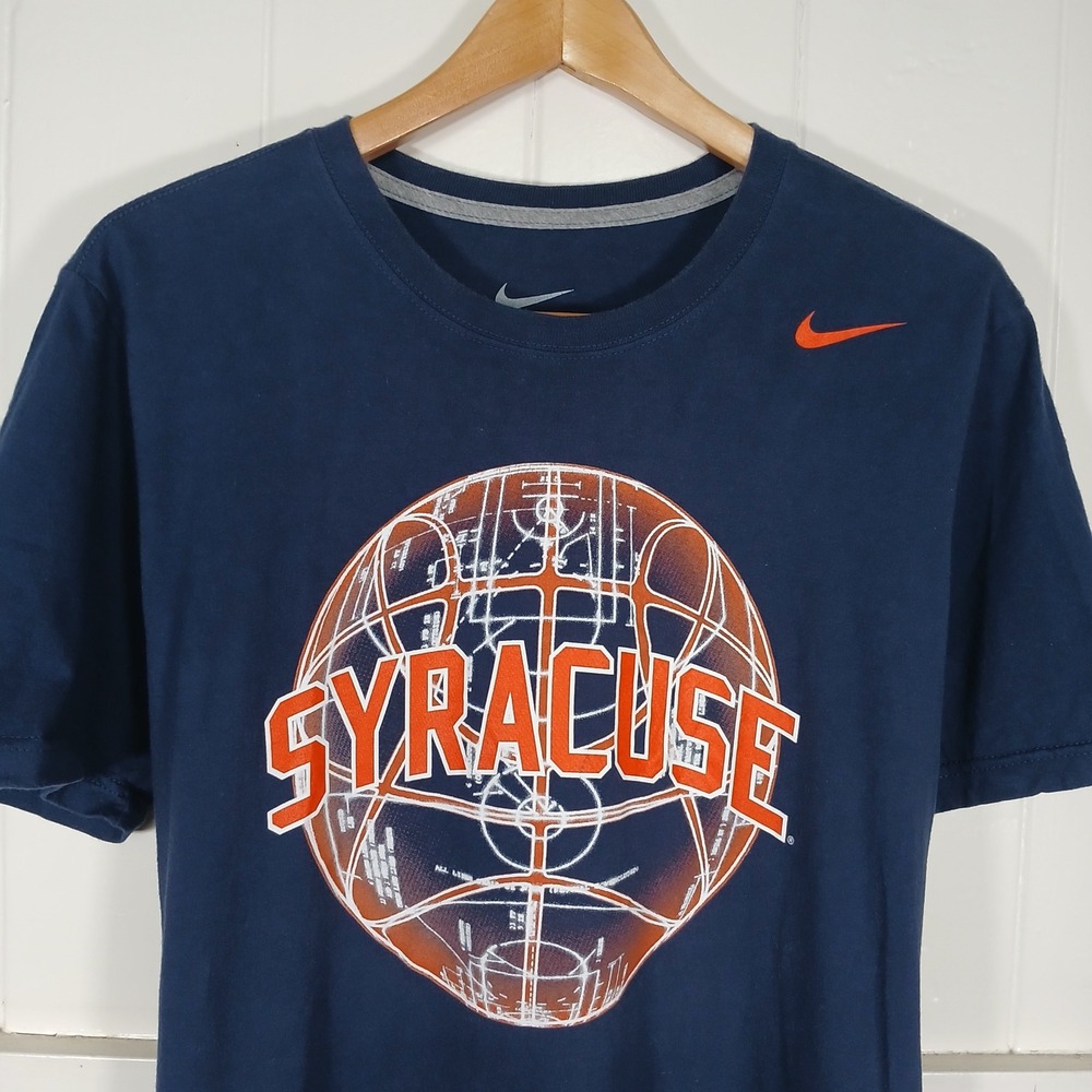 Nike Syracuse Basketball T-Shirt Mens Medium Navy‎ Blue Graphic Tee